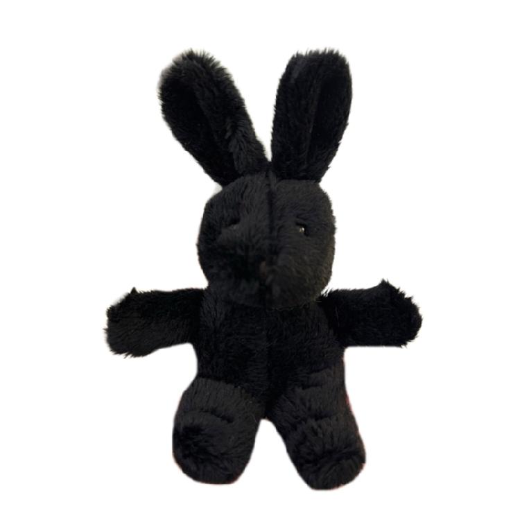 Long Ears Rabbit Keychain Pendant Decorations Charm for Bag Backpack Handbag чёрный