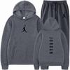 Mens Hoodie Tracksuit Set 2026 Fall Long Sleeve Sportswear Casual Outfit Gym Daily Wear