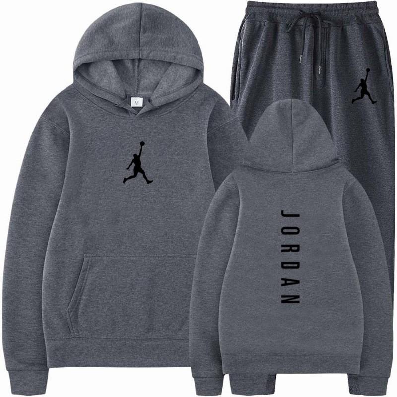 Mens Hoodie Tracksuit Set 2026 Fall Long Sleeve Sportswear Casual Outfit Gym Daily Wear
