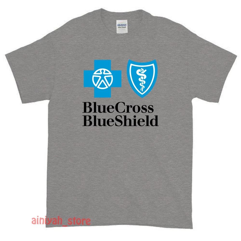 

New Blue Cross Blue Shield Logo Men s Funny T shirt USA Size S-XXL XL