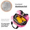 Mr. Worldwide Says To Live Laugh Love Pink Insulated Lunch Bag for Women Kids Portable Food Boxes Thermal Lunch Box Tote