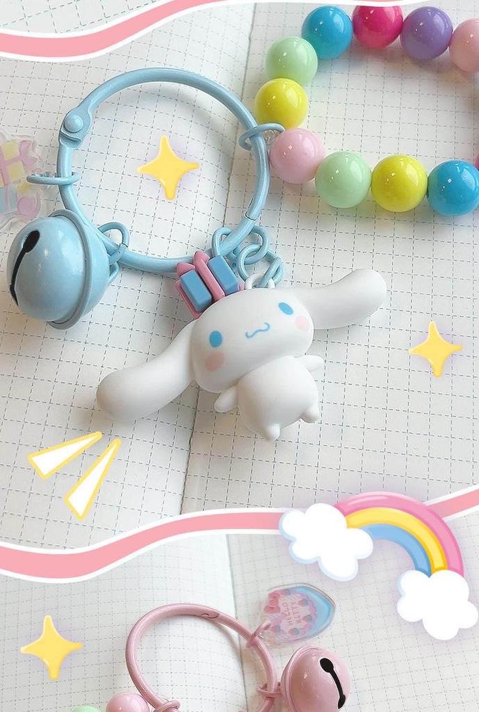 Sanrio Hello Kitty Colorful 50th Anniversary Keychain Pendant - Small Gift