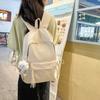Schoolbag Schoolbag Female Ins Junior High School Student High School Student Large Capacity Plaid Backpack Korean Version High Value Fashion Commuter