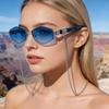 2026 Stylish Chain-Linked Polygonal Sunglasses - Trendy European & American Fashion for Women