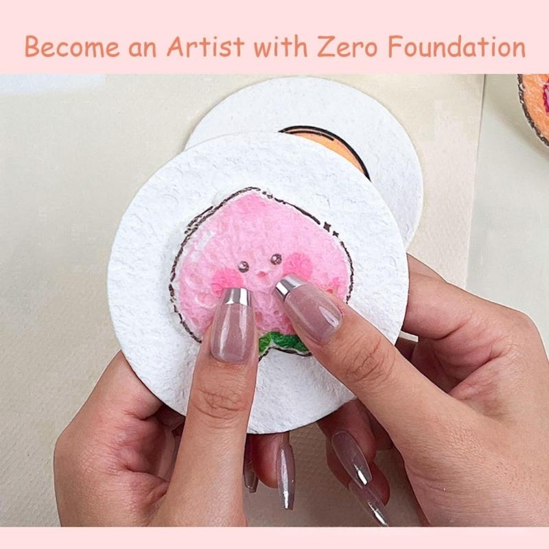 Magics 3D Foam Texture Painting Kits Watercolor Pen Magics Puff Paint Puff Drawing Texture Painting Kits Art Supplies