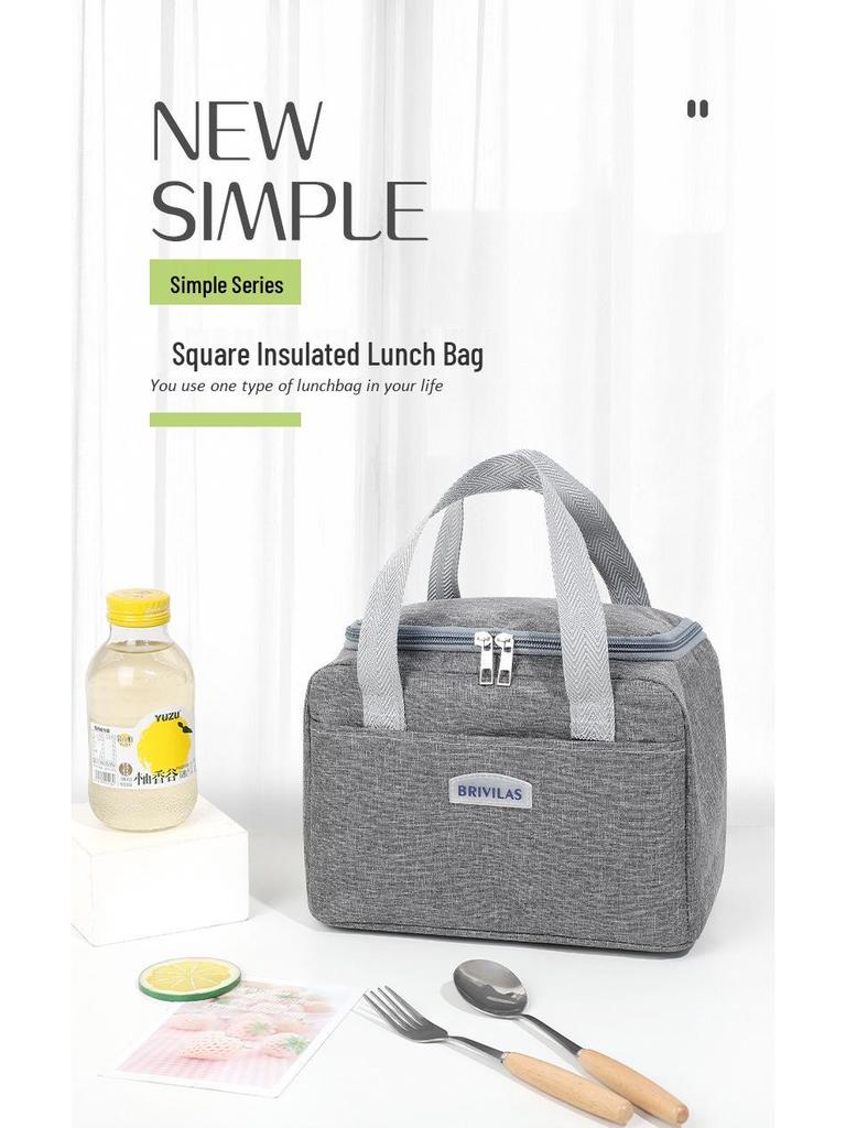 Cationic Insulated Large Capacity Lunch Handbag