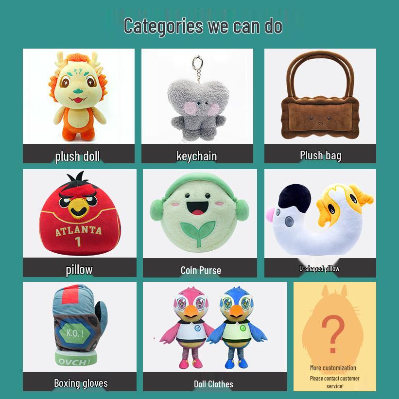 Custom Plush Toy Mascot Dolls – Personalized Animal Blind Box with Logo for Professional Trade Toy Customization