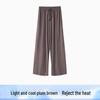 Women's Summer Modal Loose Wide-Leg Pajama Trousers - Breathable and Outdoor-Friendly Ice Silk Home Pants.