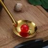 Golden Stainless Steel Long-Handle Ladle & Skimmer Spoon for Soup, Porridge, Hot Pot, and Kitchen Use