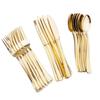 Set de Couverts en Plastique Jetables 18 Pièces Fourchettes Couteaux Cuillères Durables pour Maison Bar KTV Décoration de Table