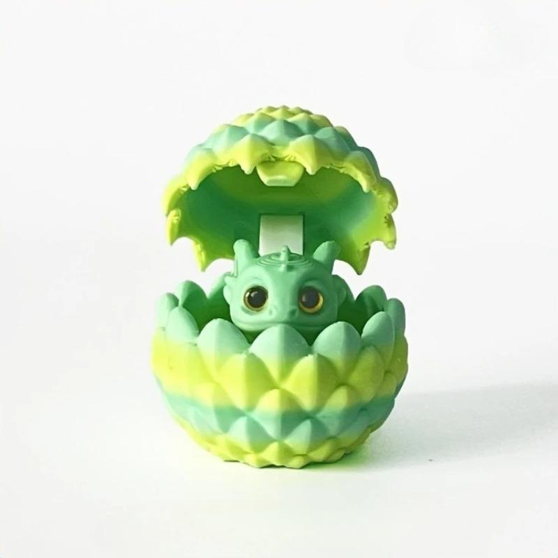 

3D Printed Dragon Egg Hatchling Decor Multicolor Dragon Egg Desk Accessories Funny Desktop Ornament Home Office Decor