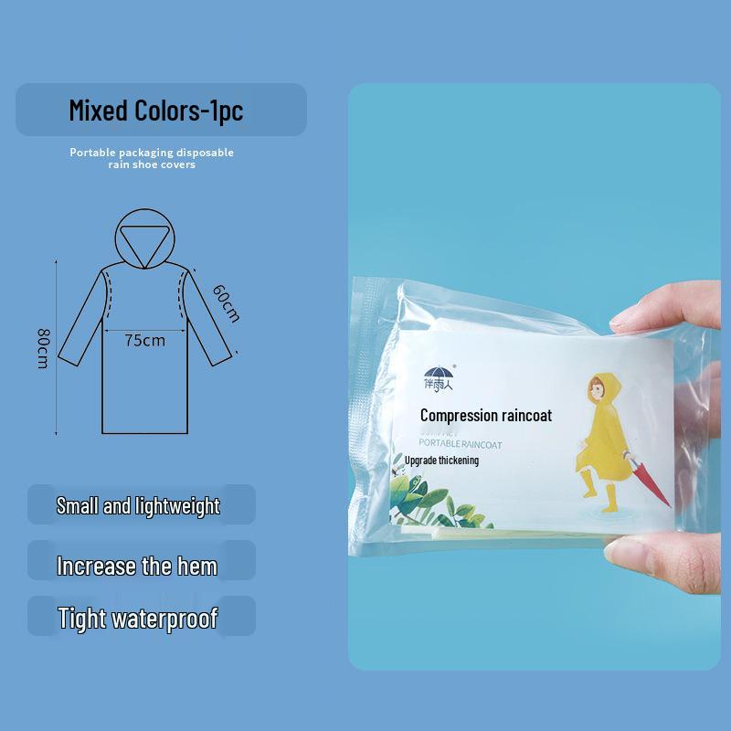 Thickened Waterproof Non-Slip Reusable Rain Shoe Covers for Adults & Children