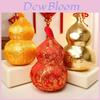 Chinese Style Gold Fortune Gourd Cushion With Embroidered Festival Pattern For Home Decor