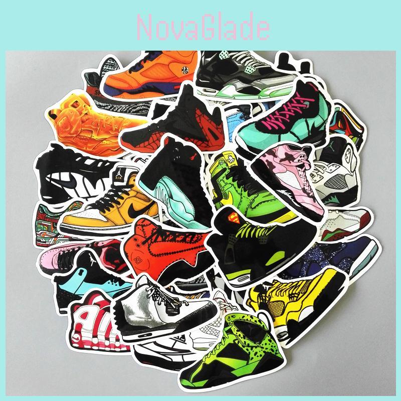 Premium Basketball Superstar Sneakers Stickers Vinyl Graffiti Creation Decals Decor