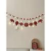 Christmas Felt Garland: Tree, Flower & Flag Decorations Set