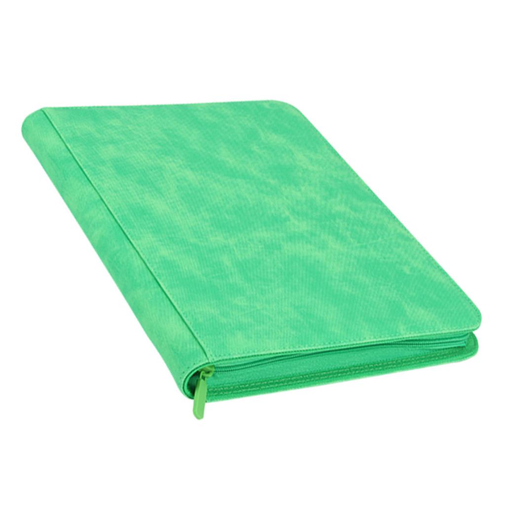 Waterproof 9-Pocket Trading Card Album Folder Side Loading Pocket Binder Leather Small Coins Collection Book Durable