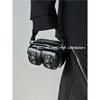 Funktionell mörk kameraväska med dubbla fickor för höst/vinter