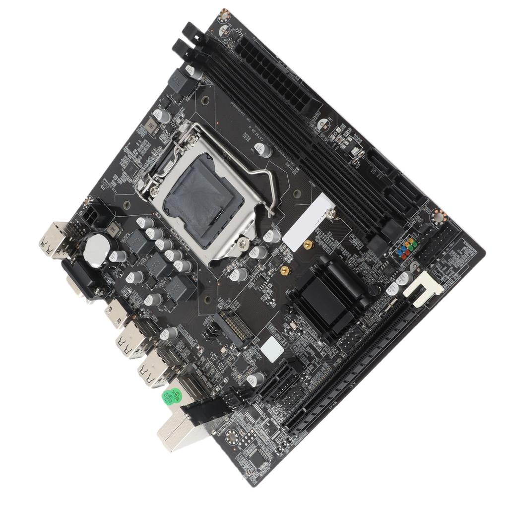 Desktop Motherboard H61 6 USB2.0 DDR3 M.2 NVMe NGFF 100Mbps LAN Micro ATX Motherboard for LGA1155 Socket I3 I5 I7