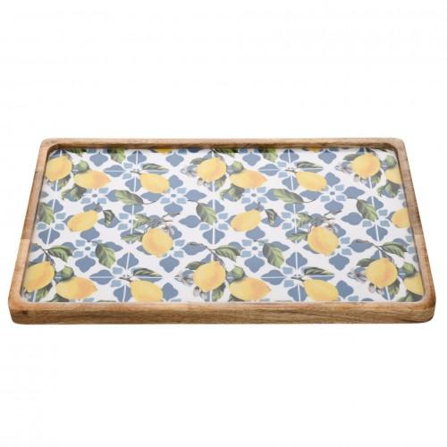 Country Living Mangotre Serveringsbrett 40 cm - Sitroner