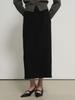 GENERALIDEA Minimal H-Line Long Skirt [Black] / Wbe1L13505