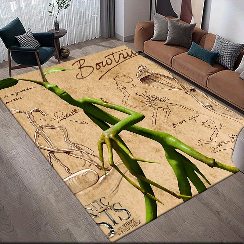 

Fantastic Beasts Cute Style Square Area Rug, Non-Slip Floor Mat for Home Living Room, Perfect Gift for Fans.chl 60x90cm