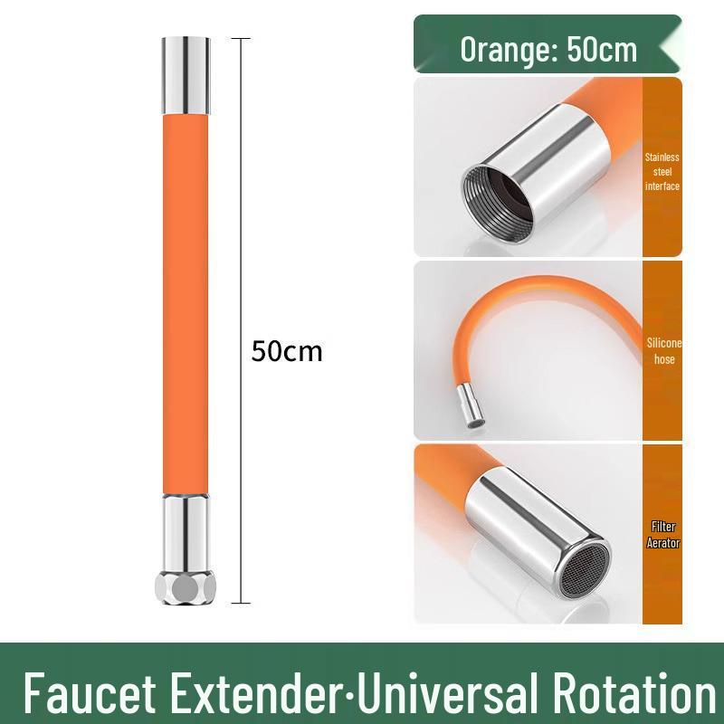 Universal Splash-Proof Shapeable Faucet Extender