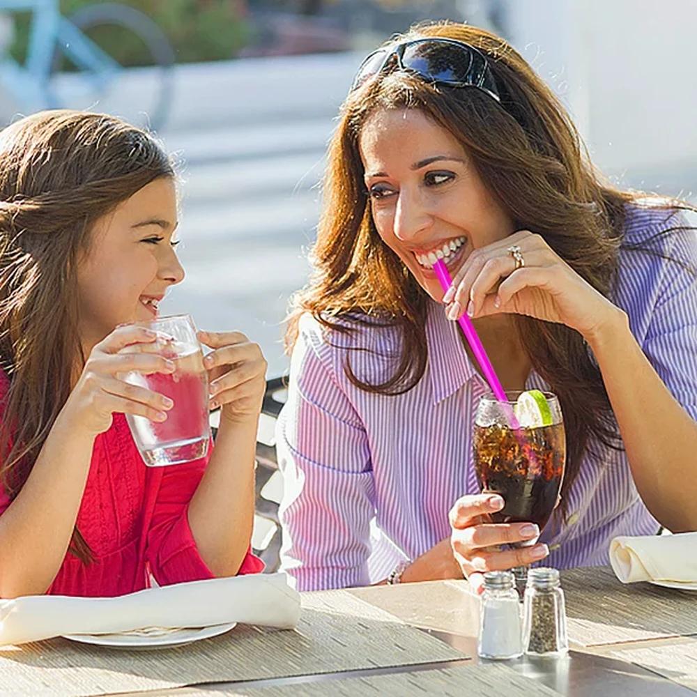 50-1000Pcs Beverage Spoon Straws Milkshake Smoothie Spoon Strawberry Drinking Straw For Party Bar Birthday Supplies Wholesale