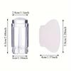 2-Piece Nail Art Stamp Kit - Clear Silicone Stamp and Squeegee Set for DIY Manicure, Available In Multiple Colors