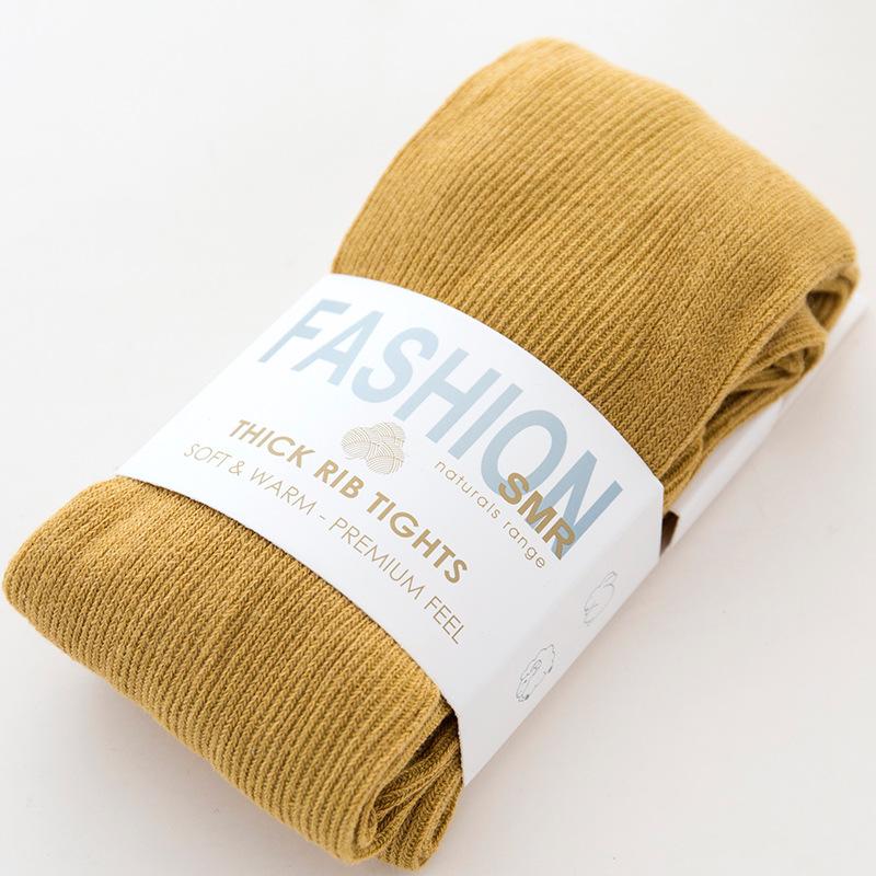 Dikke warme gestreepte damespanty's herfst winterpanty's katoenen gebreide kousen veelkleurige collant