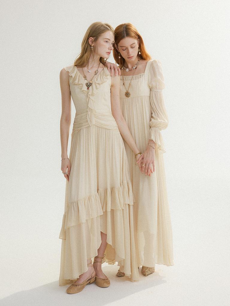 Sinseuden Symphony Asymmetrical Long Dress