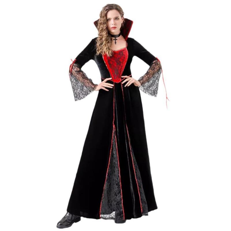 Halloween Court Dress Adult Vampire Vampire Queen Witch Stage Costume
