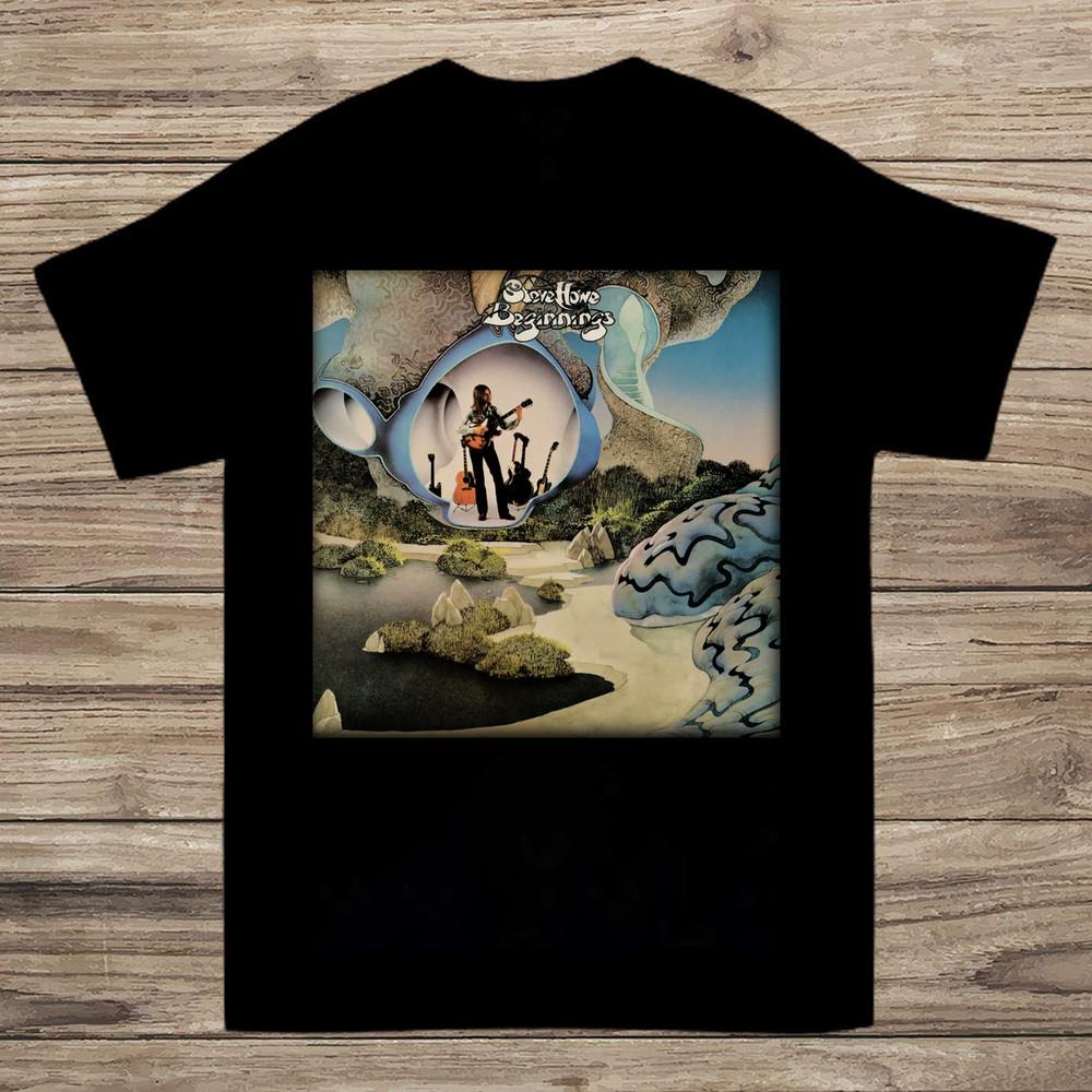 Beginnings Steve Howe Yes Band Cotton Black All Size Unisex Unisex T-Shirt XXXXL