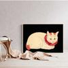 Modern Nordic Pet Animal Wall Art Canvas Decoration for Living Room Paintings White Cat Home Decoration Posters