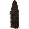 Soft Crochet Synthetic Hair Faux Locs Natural Style Pre Looped Goddess Locs High Temperature Fiber Black Women Braiding