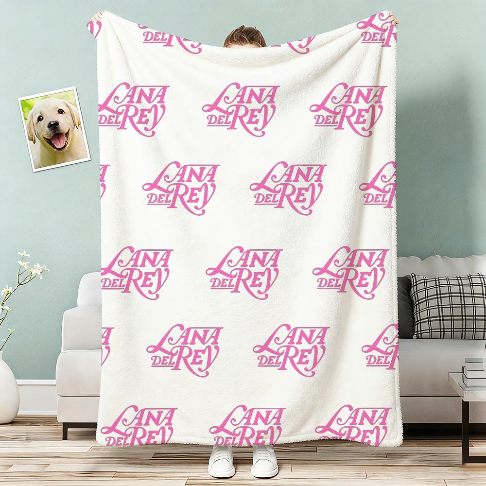 Hot Singer LLana DDel RRey Throw Lightweight g Flannel Blanket Soft Skinfriendly for Summer Cooling