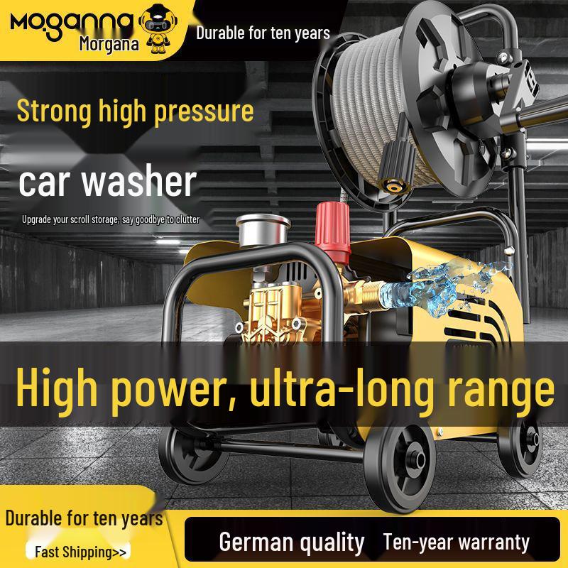 High-Power Portable Car Washer, 220V, Universal Plug-in for Household & Commercial Use