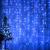 3M LED Icicle Curtain Lights 300leds Christmas Fairy Lamp Outdoor Home For Wedding Party Garden Decoration