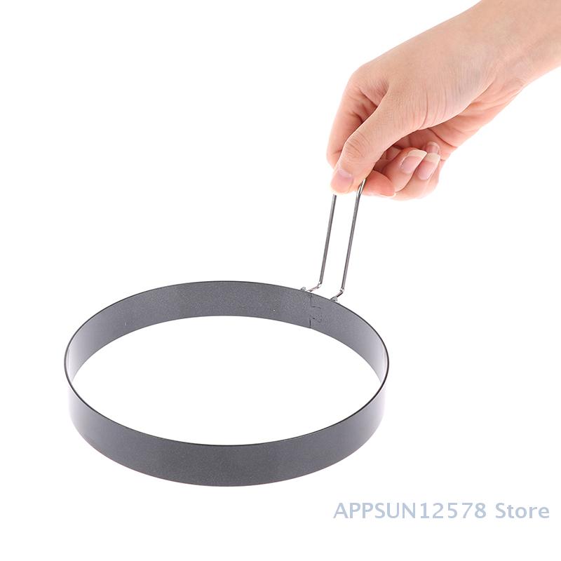 Stampo Anello per Pancake 9/10/15/20cm Sagomatore Metallo per Uova Fritte Anello Antiaderente per Cucinare Uova