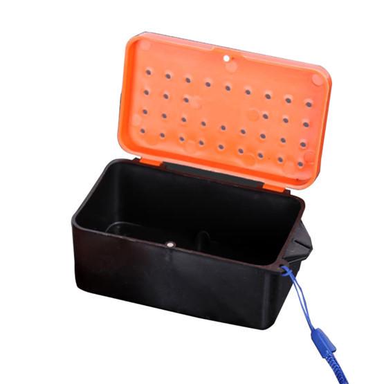 

Portable Fishing Bait Lure Maggot Earthworm Worm Storage Case Box with Lanyard M