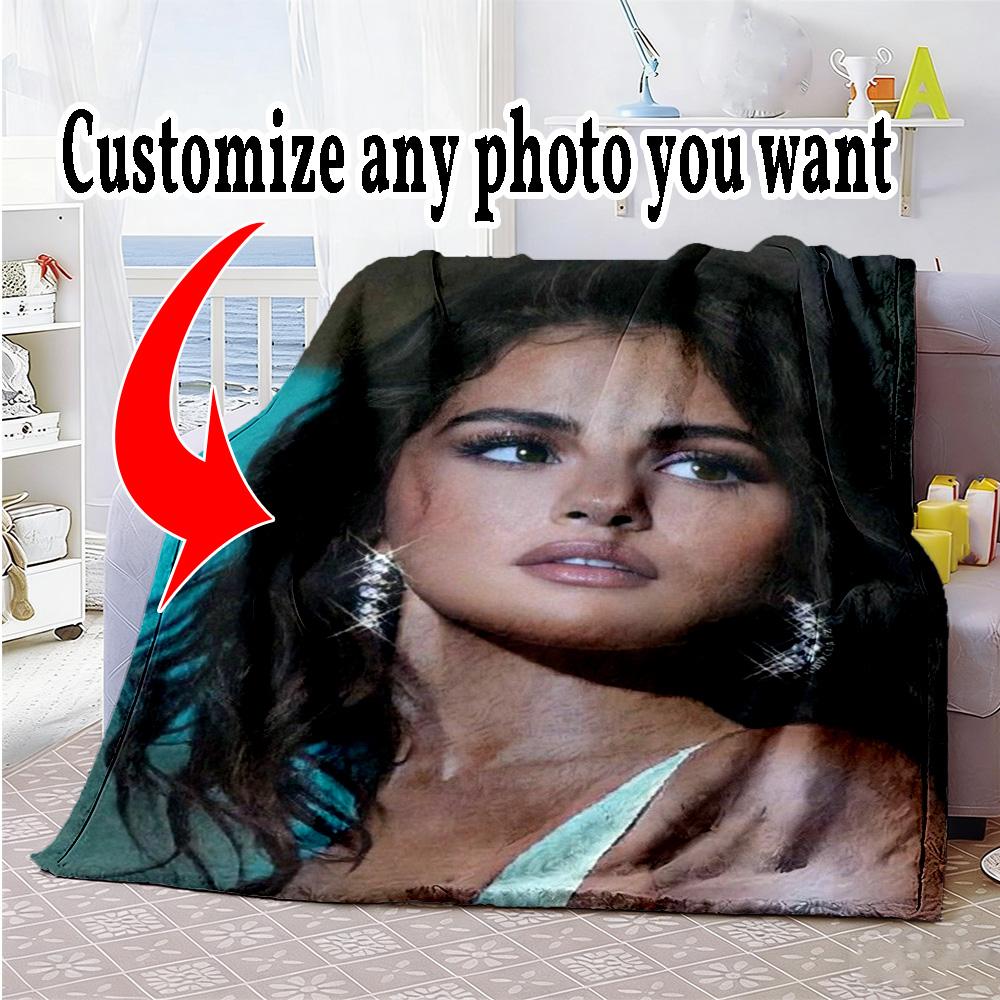 Customize Photos Customize image Blanket Multi-purpose Personalized Blanket Durable Comfort Throw For Bedding Nap Couch Office