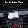 Car Quartz Electronic Clock Car Air Vent Self Adhesive Quartz Clock Workbench Storage Cabinet Noctilucent Electronics Clock