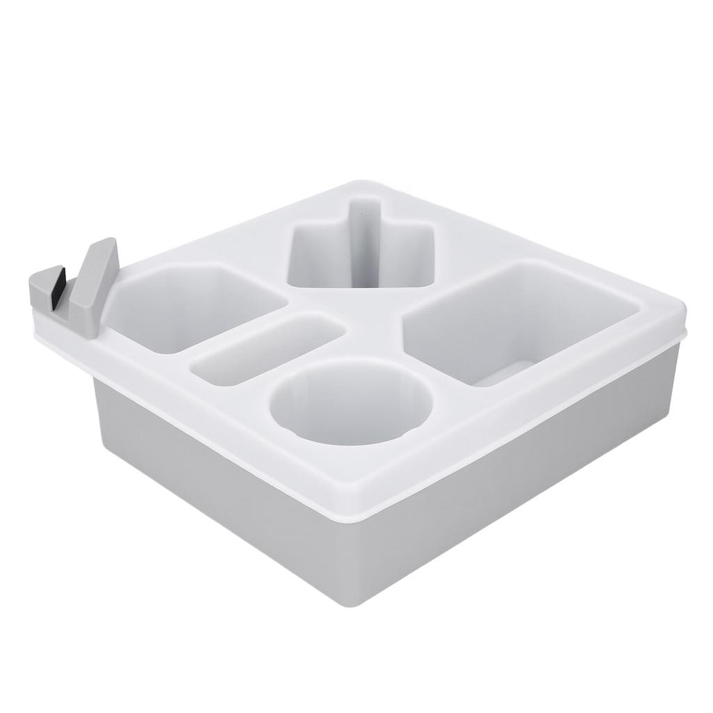 Sofa Cup Holder Tray with Phone Stand Silicone Plastic Couch   Drink Holder for Bed Car Remote Control Snacks and Other Items