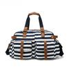 Canvas Travel Bag Men's PU Outdoor Luggage Travel Fitness Storage Bag Large Capacity Tote Bag