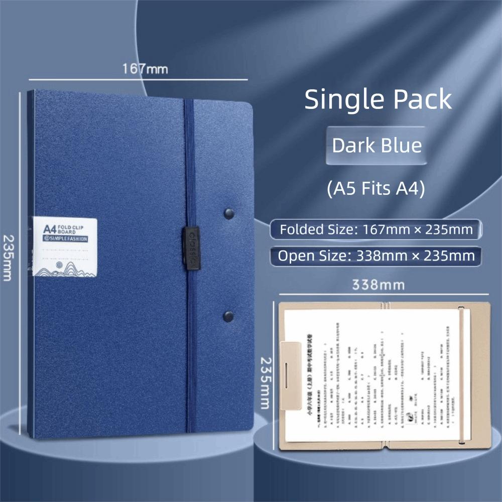 

Portable Folding Board Folder Versatile File Contract Folders New Test Paper Storage Tool Gifts темно-синього кольору