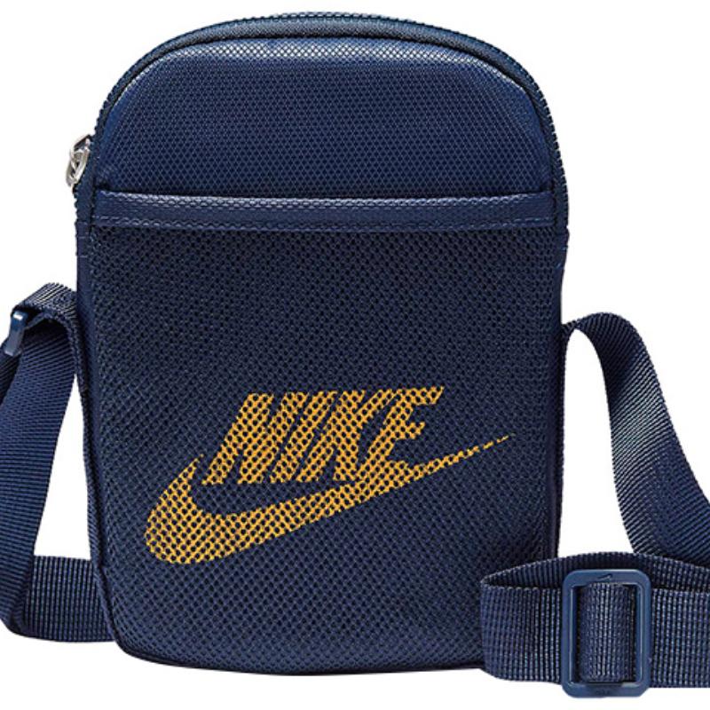 Nike Heritage Polyester Shoulder Bag, Crossbody Bag Regular Unisex Navy Blue Casual BA5871-410
