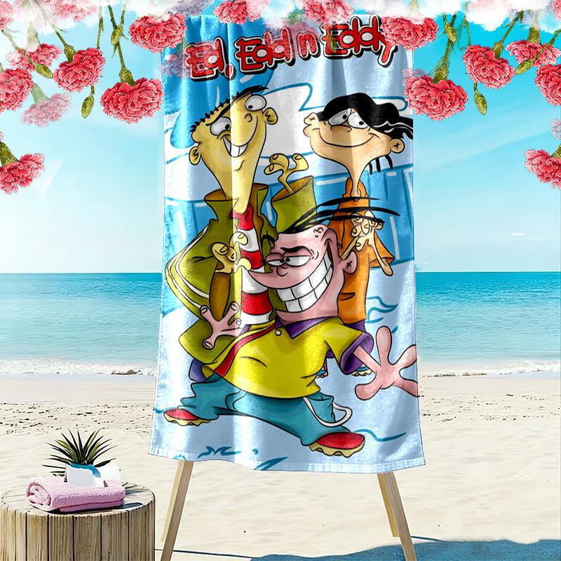 Ed, Edd N Eddy 2D Flat Print Beach Towel, Large Soft Quick Dry Towel for Beach Camping SwimmingSSTJ0917068