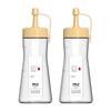 Squeeze Bottle With Cap Transparent Leakproof Plastic Dispenser For Kitchen