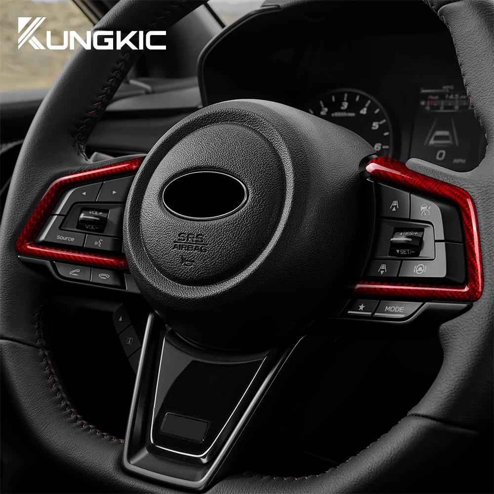 Real Hard Carbon Fiber Sticker For Subaru WRX/ WRX STI 2025 2025 2025 Car Steering Wheel Button Frame Interior Trim Accessories