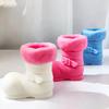 DIY Christmas Boots Scented Candle Silicone Mold Boots Plaster Resin Soy Wax Mould Snow Boots Shoes Molds Christmas Gift