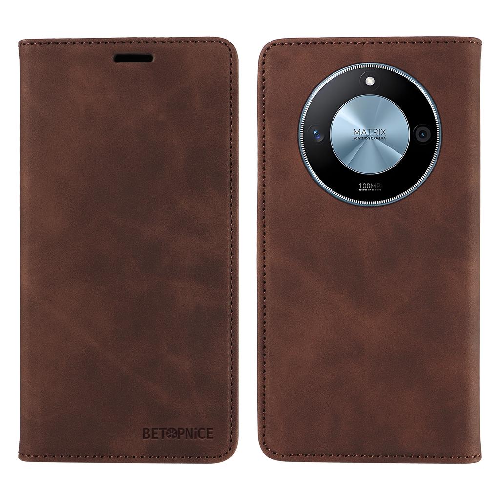 BETOPNICE 003 For Honor X60 5G Wallet Case Leather Phone Cover with Stand